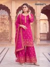 Parinity By Banwery Rayon Foil Printed Kurti With Bottom Dupatta